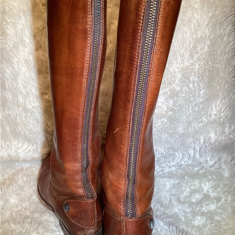 Frye Womens brown Leather riding Boots size 7
